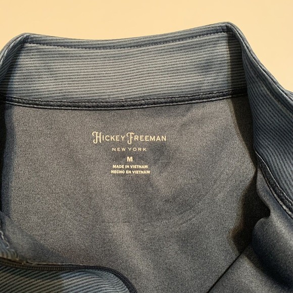 Hickey Freeman Comfort Stretch Quarter Zip Pullover, Navy Men’s Size Medium - Picture 3 of 9